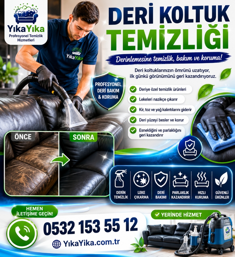 Deri Koltuk Yıkama Bakımı